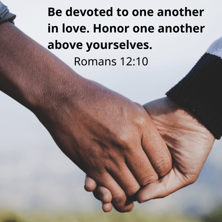 Be devoted to one another in love. Honor one another above yourselves.