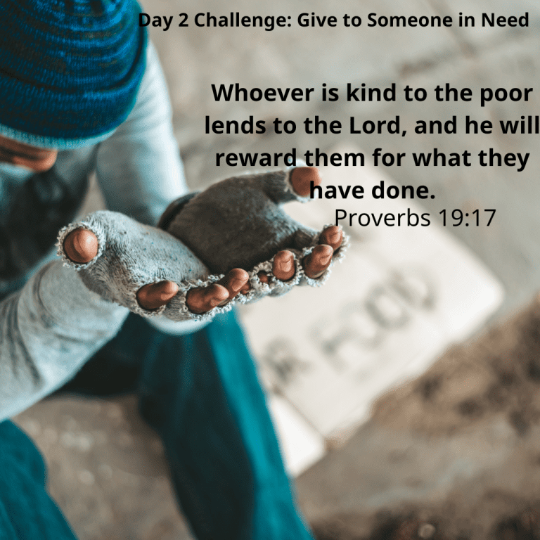 Whoever is kind to the poor lends to the Lord, and he will reward them for what they have done.-8