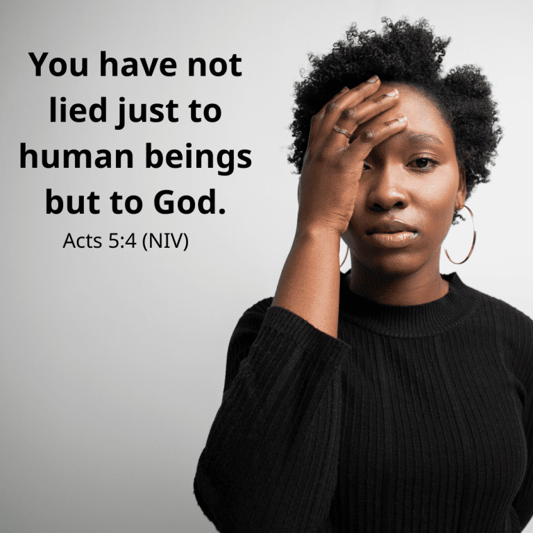You have not lied just to human beings but to God.-2